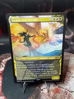 Drana and Linvala - MOM 305 - Showcase - March of the Machine - MTG Rare - Image 1