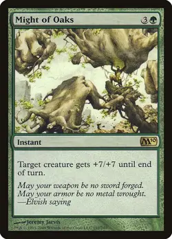 Might of Oaks 1x MtG m10 2010 Core SP/NM - Image 1