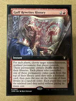 Guff Rewrites History EXTENDED RARE Commander Masters CMM MTG Magic Gathering - Image 1
