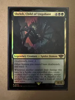 Shelob, Child of Ungoliant FOIL RARE Lord of the Rings LTR MTG Magic Gathering - Image 1