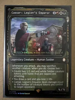 Caesar, Legion's Emperor FOIL SHOWCASE PIP-BOY MYTHIC Fallout PIP MTG Magic - Image 1