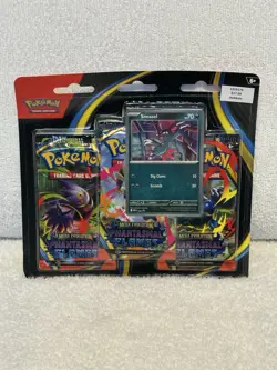 Pokemon TCG: Phantasmal Flames- Sneasel 3-Pack Booster Blister (NEW/ SEALED) - Image 1