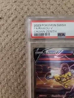 2023 POKEMON SWSH CROWN ZENITH FA/ RAIKOU V GG41 PSA 10 GEM MT - Image 3