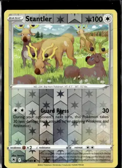 Pokemon Stantler 125/189 Astral Radiance Reverse Holo Common - Image 1