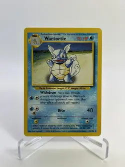 Wartortle Uncommon 1999 Pokemon Basic Base Set 42/102 LP - Image 1
