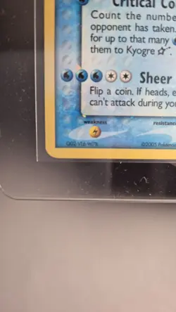 Pokemon TCG Kyogre Gold Star 112/113 EX Delta Species Holo Rare - Image 5