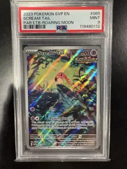 Pokemon TCG Scream Tail 065 Paradox Rift Black Star Promo PSA 9 - Image 1
