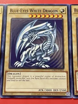 3x Blue-Eyes White Dragon | SDK Art | LDK2-ENK01 | NM | Common | YuGiOh! - Image 5