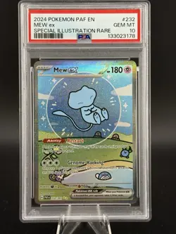Pokemon Mew EX Bubble Mew PSA 10 Gem Mint 232/091 Sir SV Paldean Fates 2024 - Image 1