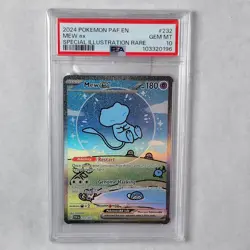 Pokemon Mew ex Bubble Mew PSA 10 Gem Mint 232/091 Sir SV Paldean Fates 2024 - Image 1