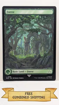 Magic The Gathering: 7x Assassin's Creed (ACR) Full Art Forest - Image 2