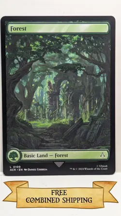 Magic The Gathering: 7x Assassin's Creed (ACR) Full Art Forest - Image 3