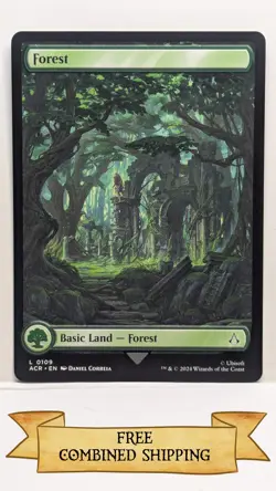 Magic The Gathering: 7x Assassin's Creed (ACR) Full Art Forest - Image 4