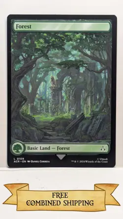 Magic The Gathering: 7x Assassin's Creed (ACR) Full Art Forest - Image 5