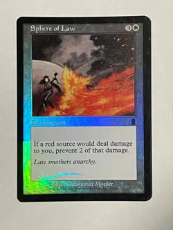 MTG Sphere of Law, Odyssey, Uncommon, Magic The Gathering - Image 1