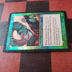 Mtg Symbiotic Wurm FOIL LP Onslaught Magic Card Wurm Rare - Image 2