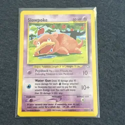 Pokemon TCG WoTC Slowpoke 73/111 Neo Genesis Vintage Near Mint Free Shipping NM - Image 1