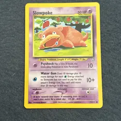 Pokemon TCG WoTC Slowpoke 73/111 Neo Genesis Vintage Near Mint Free Shipping NM - Image 3