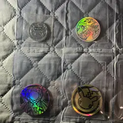 Pokemon TCG Jumbo 7 Coin Bundle - Charizard, Celebrations, Ninetales - Metal - Image 2