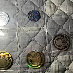 Pokemon TCG Jumbo 7 Coin Bundle - Charizard, Celebrations, Ninetales - Metal - Image 3