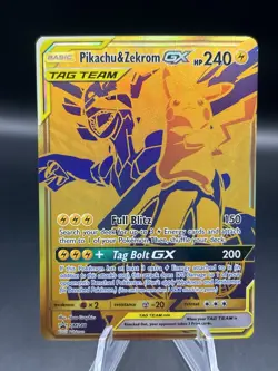 Pokemon Pikachu & Zekrom GX TCG Sun & Moon SM248 Holo Promo - Image 1