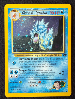 Giovanni's Gyarados 5/132 Gym Challenge Holo Excellent Condition Pokemon - Image 1