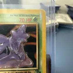 Pokemon TCG Muk 28/62 Fossil Card Regular Damaged - Image 3