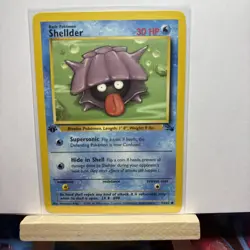 Shellder 54/62 1st Edition Fossil 1999 Pokemon Card WotC - NM - Image 1