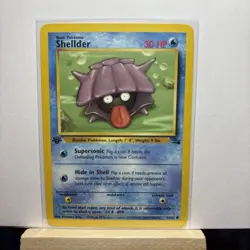 Shellder 54/62 1st Edition Fossil 1999 Pokemon Card WotC - NM - Image 2