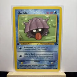 Shellder 54/62 1st Edition Fossil 1999 Pokemon Card WotC - NM - Image 3