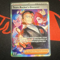 Pokemon Team Rocket's Giovanni Supporter Trainer Holo Card 238/182 - Image 2