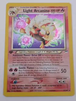 Pokemon Light Arcanine 1st Edition 12/105 Neo Destiny - Image 1
