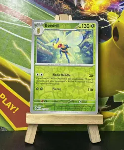 Pokemon Card Beedrill Scarlet & Violet 151 Reverse Holo Rare 015/165 Near Mint - Image 1