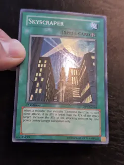 Yu-Gi-Oh! SUPER RARE HOLO CARD SKYSCRAPER CRV-EN048 1ST NM - Image 2