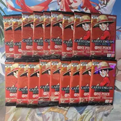 Lot Of 18 One Piece TCG OP13 Carrying On His Will Booster ENGLISH Booster Pack - Image 1