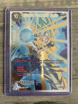 Dragon Ball Super Card BT2-123 SCR Ultimate Force SSB Vegito - Image 1