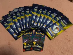Lot of 14 Pokemon Pressti Prime Sealed Packs + 2 bonus packs and rare cards - Image 1
