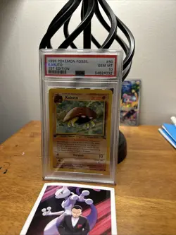 Kabuto Fossil 1st Edition PSA 10 Gem Mint Pokemon Card #50 1999 - Image 2