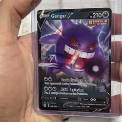 Gengar V 156/264 Ultra Rare Holo SWSH08: Fusion Strike Pokemon TCG NM Card TCG - Image 1
