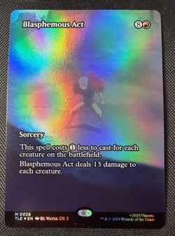 MTG Blasphemous Act Borderless Foil M 0026 Avatar The Last Airbender Eternal NM - Image 1