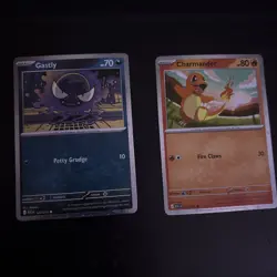 Pokemon TCG Charmander 020/217 & Gastly 123/217 Cosmo Holo Promo Ascended Heroes - Image 1