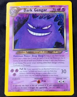 LP Dark Gengar Neo Destiny Holo Rar 6/105 2002 Pokemon Vintage WotC - Image 1