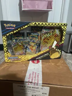 Pokemon Crown Zenith Pikachu VMAX Special Collection Box English TCG - Image 1