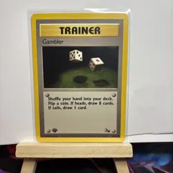 Pokemon Fossil Gambler 60/62 Fossil 1st Edition VLP - Image 1