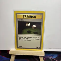 Pokemon Fossil Gambler 60/62 Fossil 1st Edition VLP - Image 2