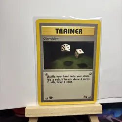 Pokemon Fossil Gambler 60/62 Fossil 1st Edition VLP - Image 4