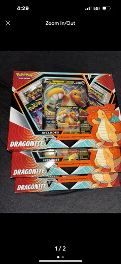 Pokemon TCG Dragonite V Collection Box- Factory Sealed- Evolving Skies - Image 1