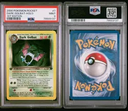 2000 Pokemon Team Rocket Dark Golbat 1st Edition Holo Rare #7 PSA 9 Mint - Image 1