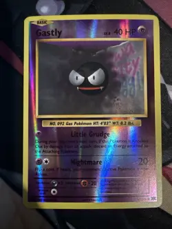 Pokemon TCG XY Evolutions LP Reverse Holo Gastly 47/108 - Image 1