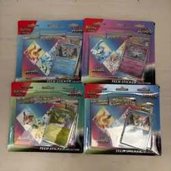 Pokemon TCG Prismatic Evolutions Tech Sticker Collection Set Lot Of 4 Sealed New - Image 1